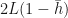 2L(1-\bar{h})
